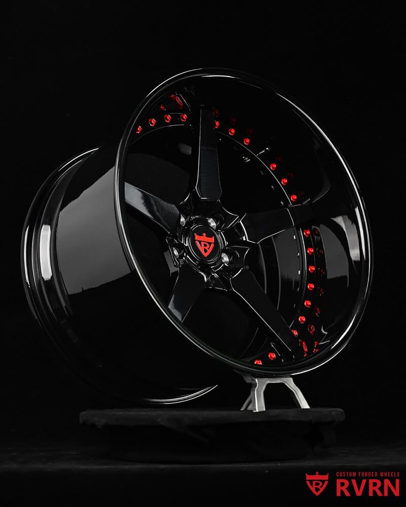2014 Cadillac CTS-V Custom 5 Spoke Gloss Black Forged Wheels: RV-DF14
