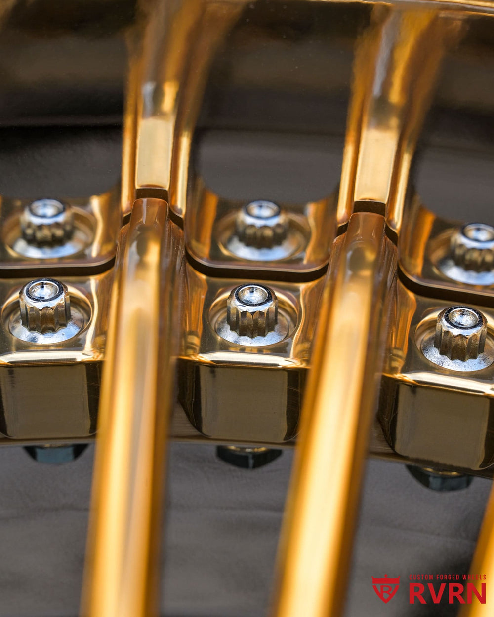 2014 Silverado RVRN custom wheel project 20x10 polished frozen gold chrome barrel forged