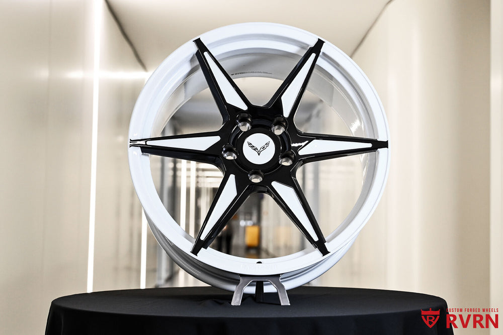 Rear fitment of custom 18x8.5 19x10 forged wheels Corvette C7