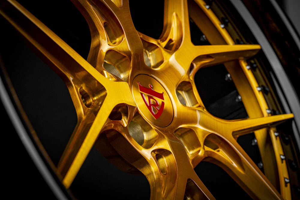 Gloss black barrel of RV-DR08 wheels for Bentley Continental GT