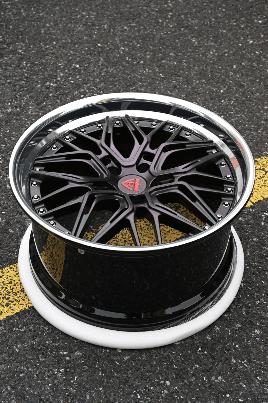 2015 Chevy Camaro 2SS Custom Black & Purple Forged Wheels: RV-T081