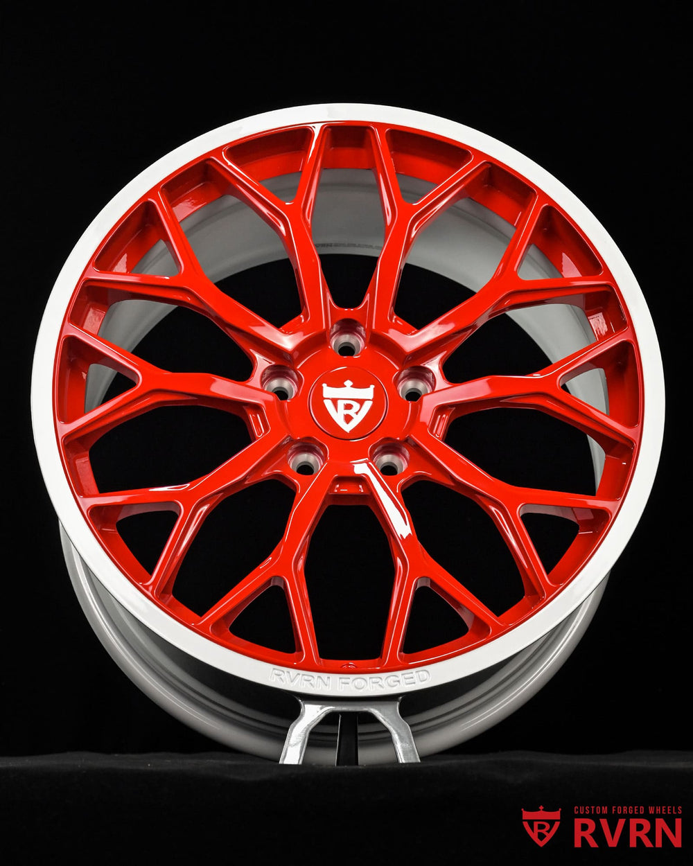 Y spoke monoblock Corvette C7 Stingray wheels from RVRN Wheels designed for performance styling and lightweight forged construction.