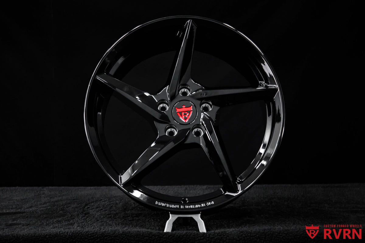 2015 Corvette C7 Stingray Base Gloss Black Wheels: RV-MC35
