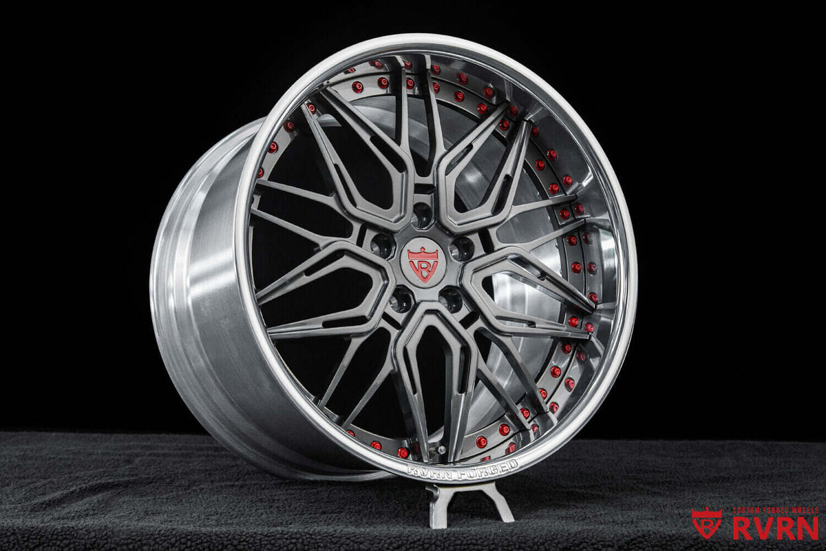 2015 Corvette C7 Z06 Custom Deep Dish Polished Aluminum Forged Wheels: RV-T081