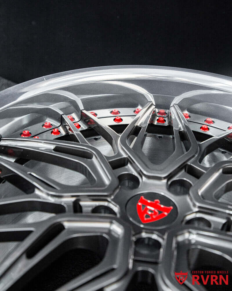 C7 Z06 aftermarket wheels RV-T081 rear angle 20x12.5 forged