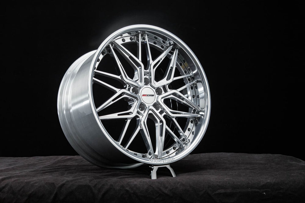 Deep dish rear wheels for Z06 Corvette – RV-T081 gloss + polish