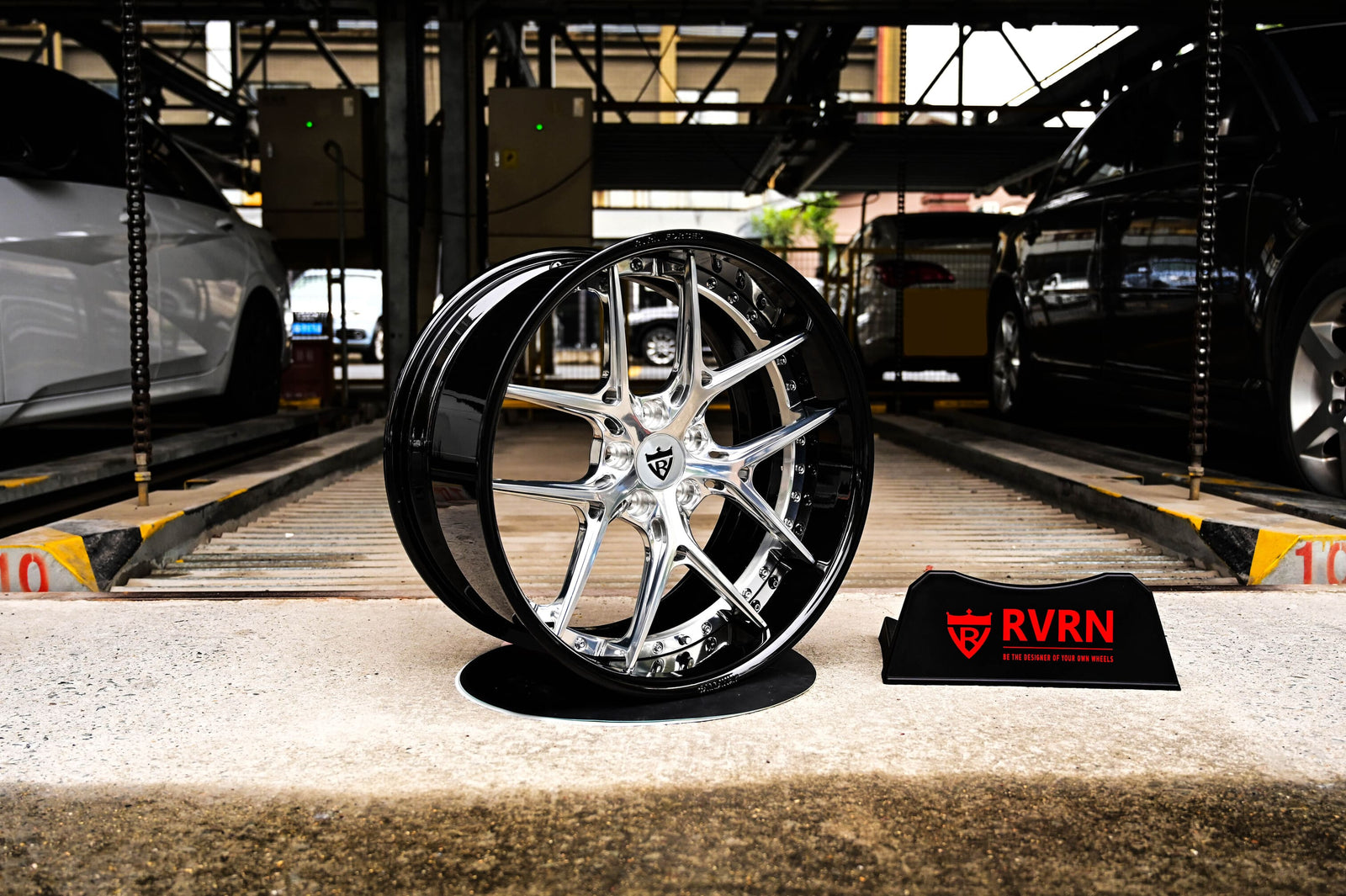 Custom RVRN wheel mounted on Maserati Granturismo