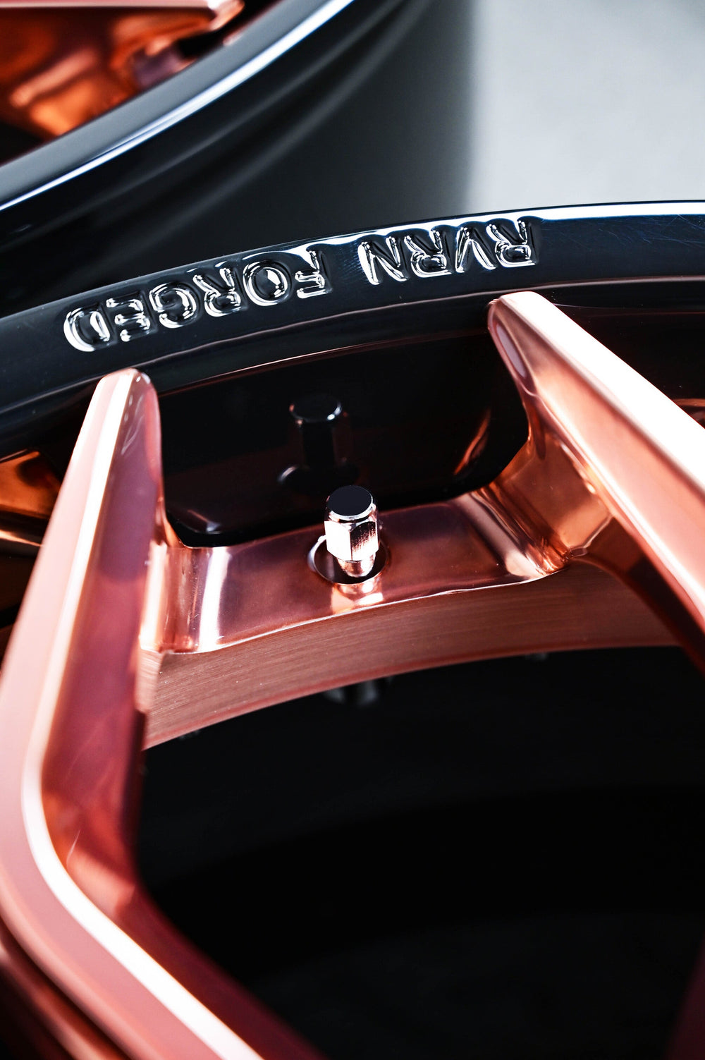 2015 Corvette Z06 on RVRN RV-DR16 forged wheels in Barrel Gloss Black and Brushed Rose Gold (photo 06)