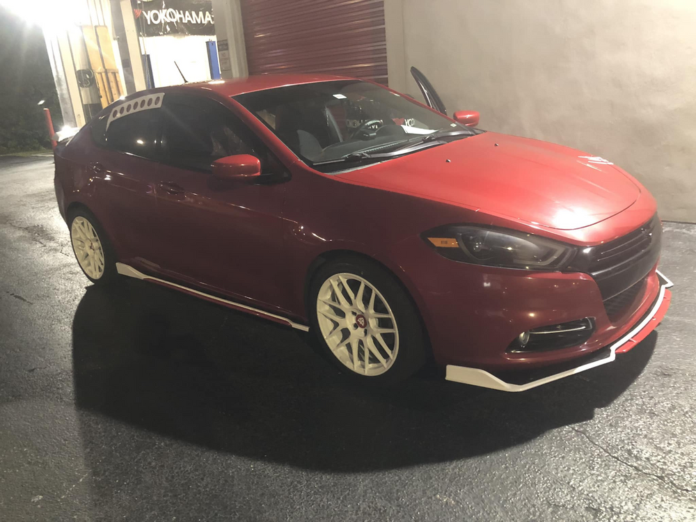 2015 Dodge Dart on RVRN RV-MM061 forged wheels in Straight White Spokes with Straight White Rims (photo 09)