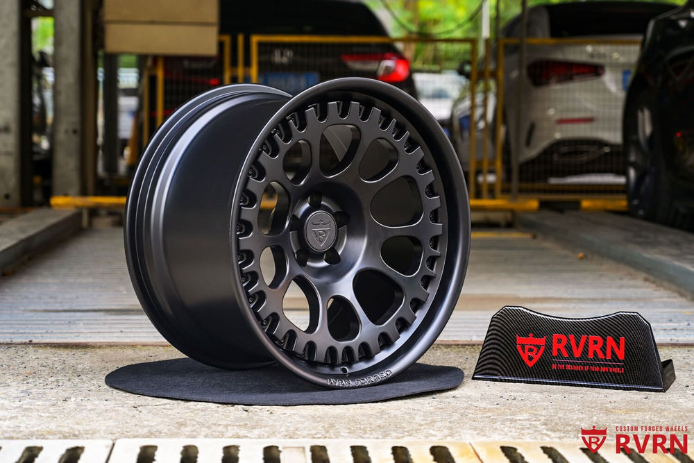 2015 Ford Mustang GT fitted with custom forged deep dish RV-DF03 wheels
