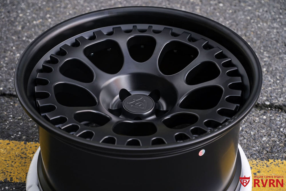 2015 Mustang GT with staggered 20x9 & 20x12 deep dish forged wheels