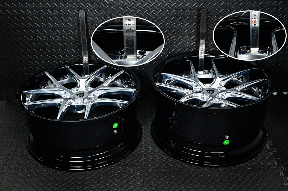2015 Maserati GranTurismo on RVRN RV-DR08D forged wheels in Gloss Black Barrel and Polished Spoke (photo 03)