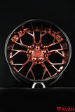 Side profile of RVRN RV-DR16 two piece forged wheels designed for Corvette C7 Z06 with aggressive deep dish styling.