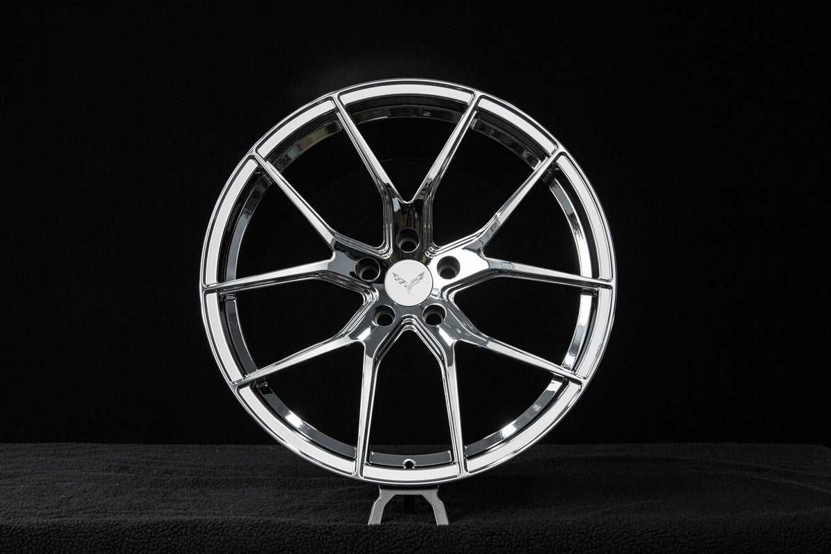 2016 Corvette C7 Z06 Custom Chrome Forged Wheels: RV-MC24
