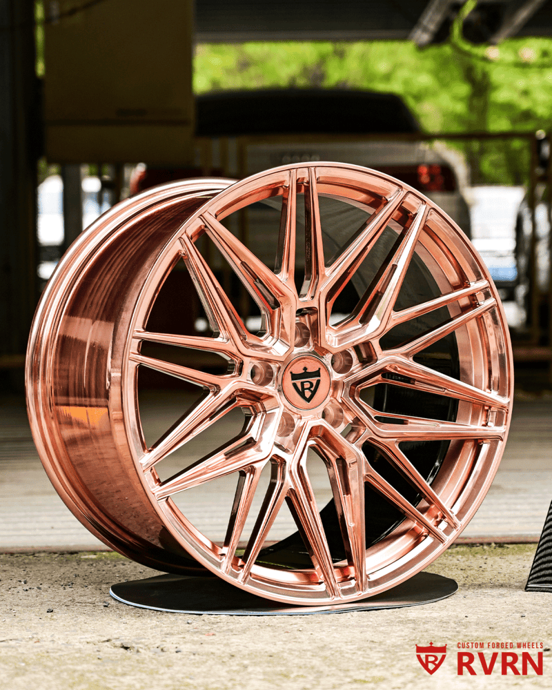C7 Z06 Rose Gold Wheels | Custom Forged by RVRN Wheels – RVRN WHEELS