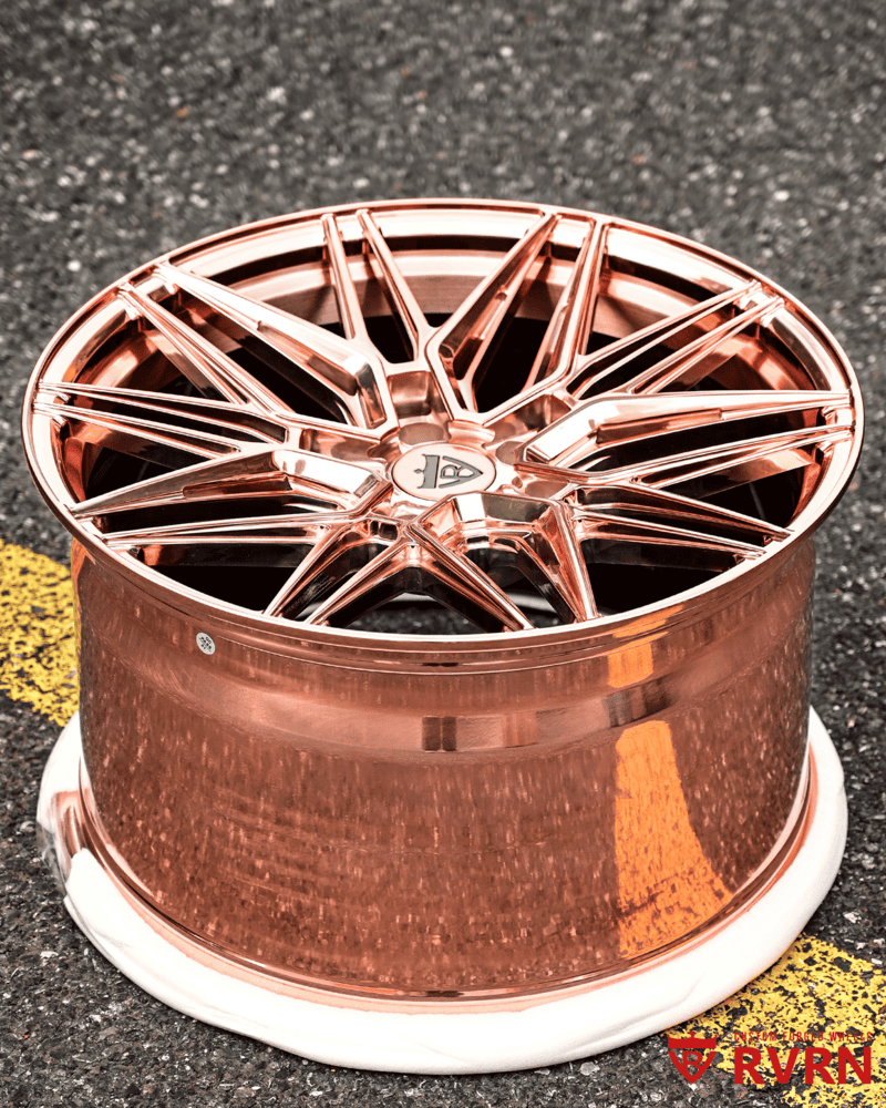 Customize your own C7 Corvette forged wheels in rose gold