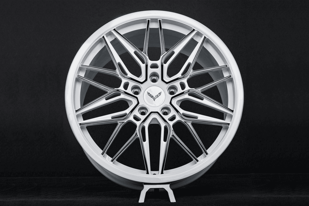 Unique forged design by RVRN – RV-MS808 for C7 Z51 in custom white and black