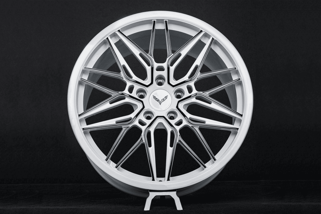 C7 Corvette Forged White & Black Wheels – RVRN RV-MS808 – RVRN WHEELS
