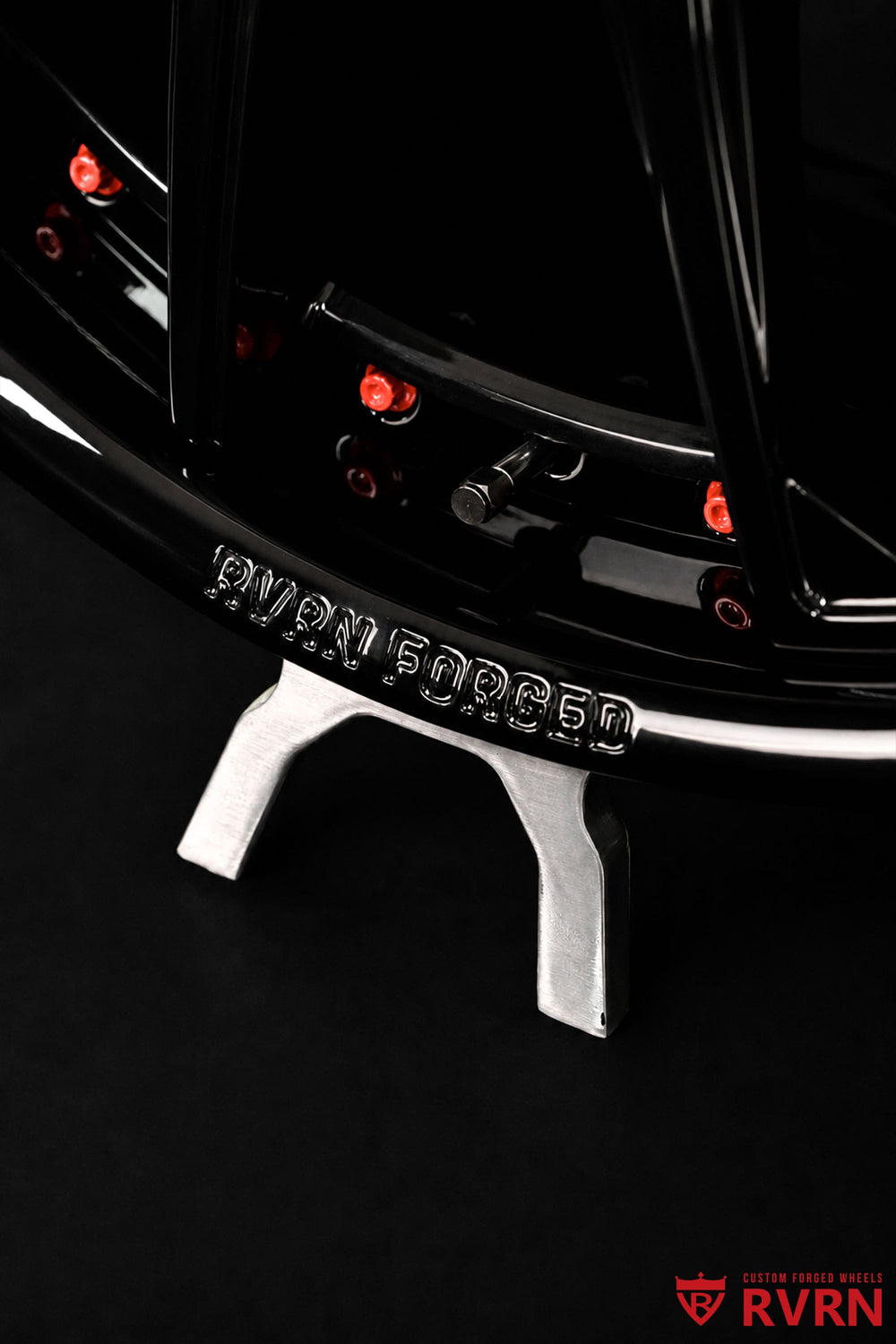Gloss black custom Porsche Panamera wheels showcasing a clean performance-inspired appearance