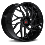 Gloss black custom forged 2PC wheel RV-DM01 for 22-inch mercedes-benz s-class amg wheels, deep concave wheels