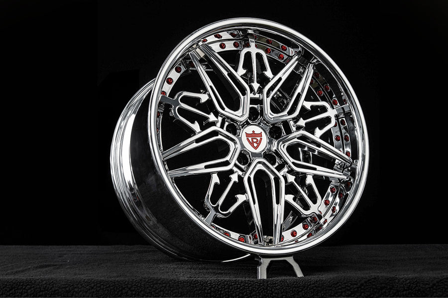 2017 Corvette C7 Grand Sport Custom Deep Dish Chrome Forged Wheels: RM-01