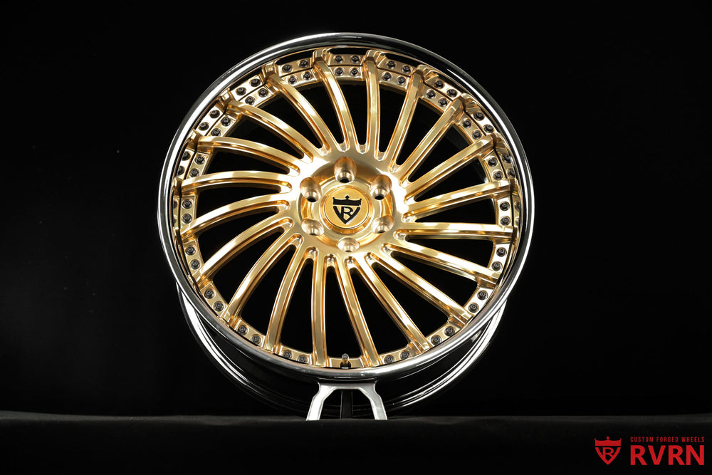 Custom GMC Arcadia OEM brakes wheels featuring forged 2-piece directional construction and 20x8.5 +35MM fitment.