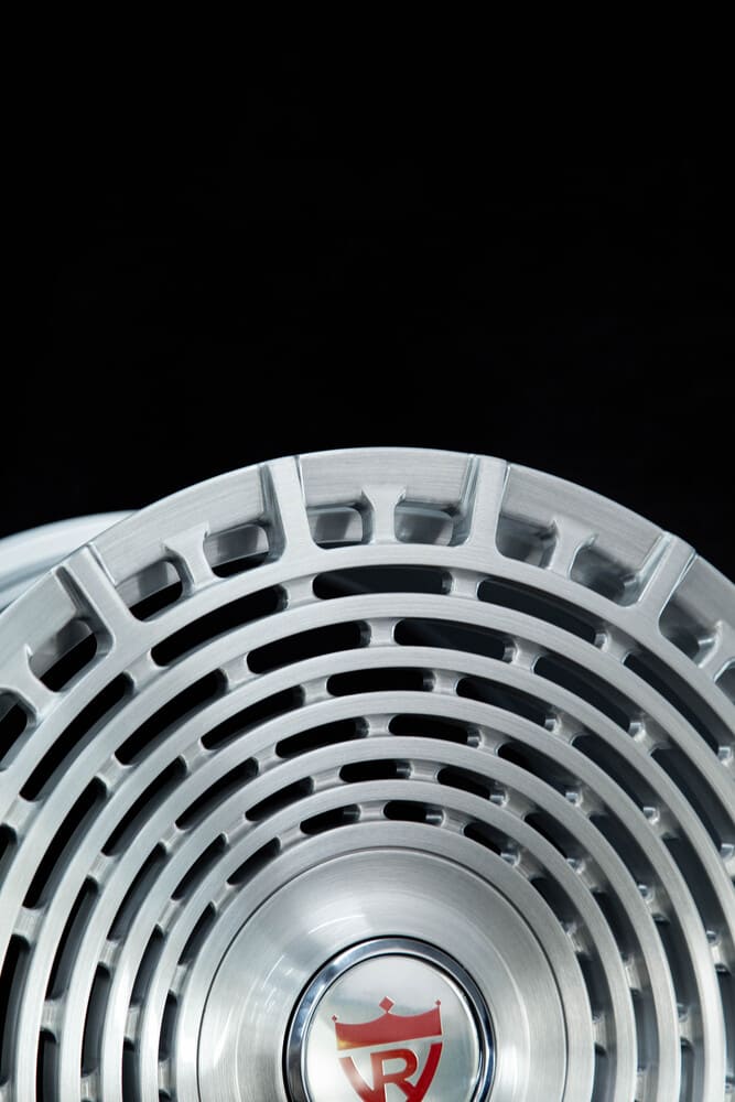 Forged custom wheel design details for Audi R8