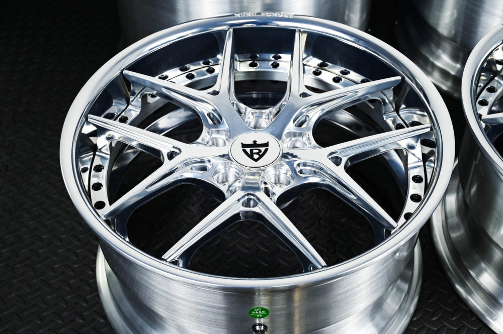 2017 Corvette Grand Sport on RVRN RV-DR08 forged wheels in Polished (photo 02)