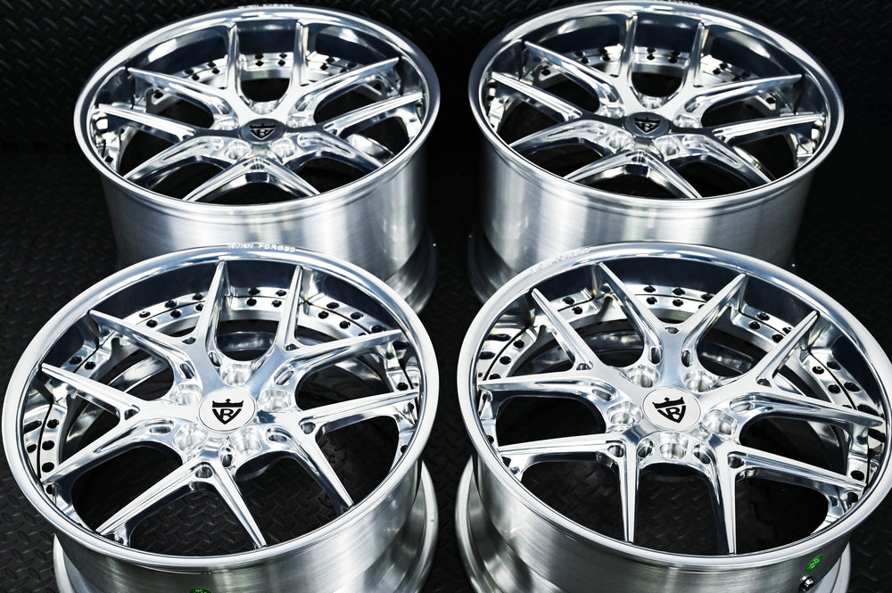 2017 Corvette Grand Sport on RVRN RV-DR08 forged wheels in Polished (photo 03)