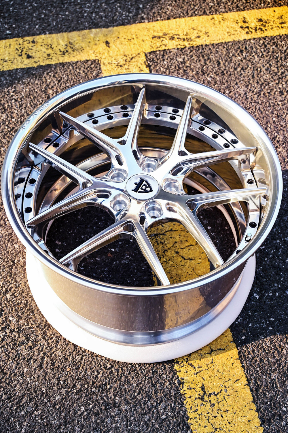 2017 Corvette Grand Sport on RVRN RV-DR08 forged wheels in Polished (photo 06)