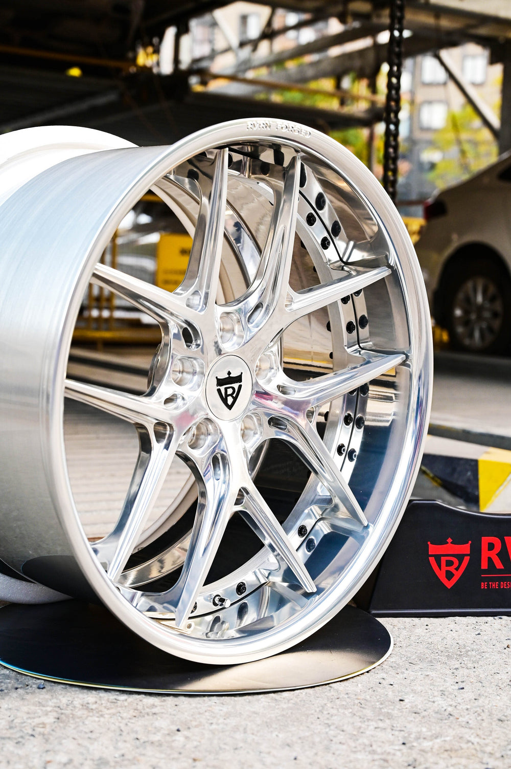 2017 Corvette Grand Sport on RVRN RV-DR08 forged wheels in Polished (photo 09)