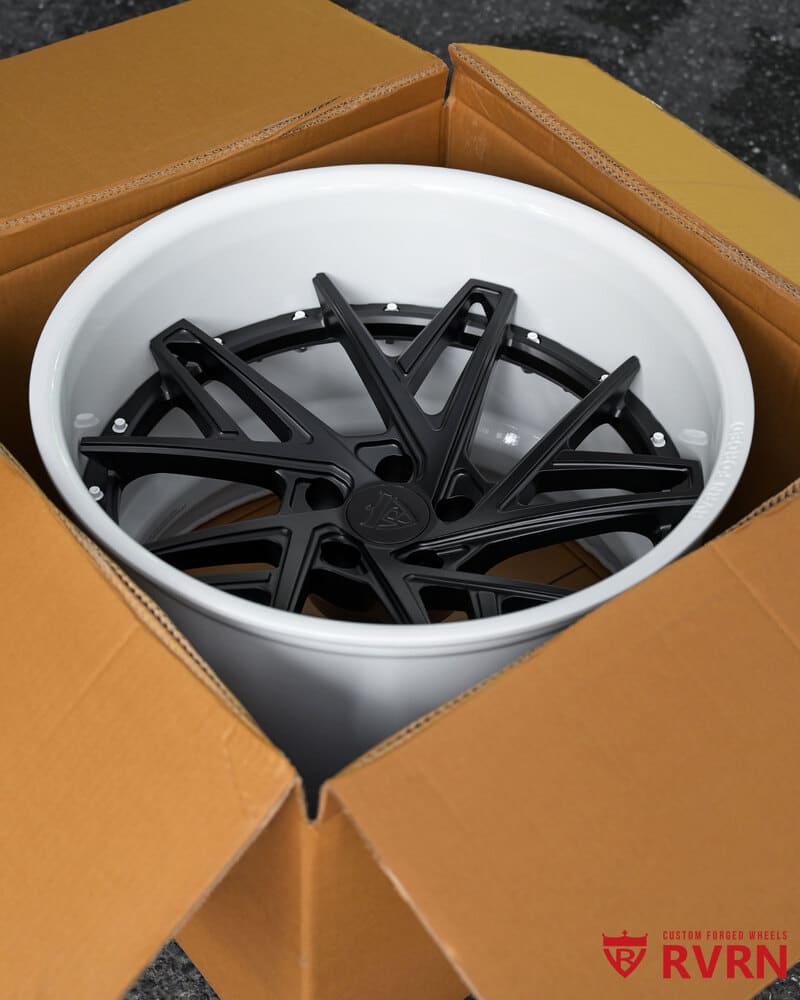 Design your own deep dish mustang wheels with RVRN custom options