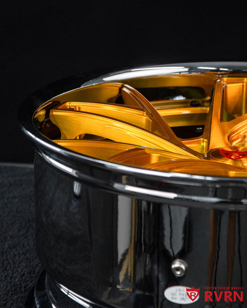 RV-DS74 brushed dark gold spoke design for Cadillac CTS-V