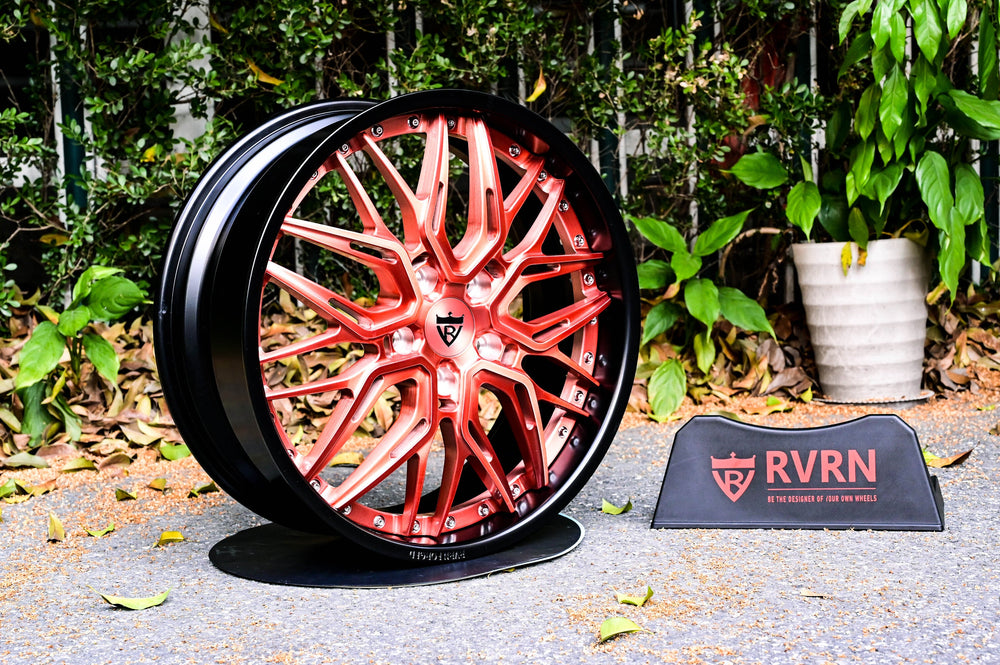2018 Jeep Grand Cherokee on RVRN RV-T081 forged wheels in Gloss Black Barrel with Brushed Rose Gold Spoke (photo 02)