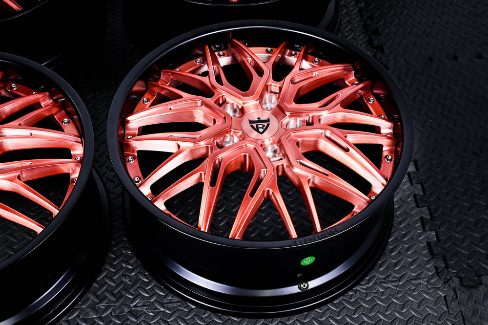2018 Jeep Grand Cherokee on RVRN RV-T081 forged wheels in Gloss Black Barrel with Brushed Rose Gold Spoke (photo 07)