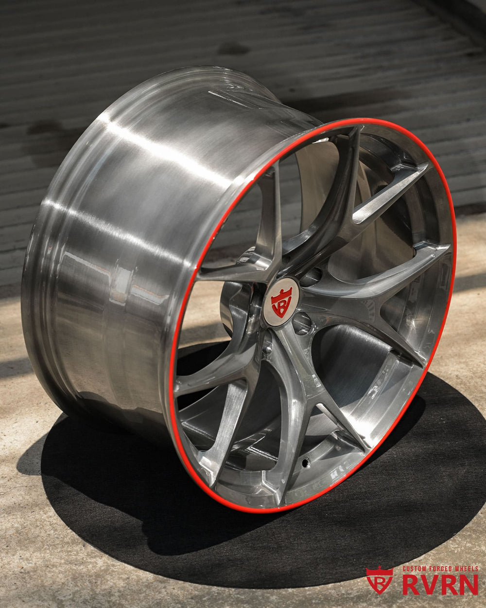 Deep concave Audi RS5 wheels by RVRN Wheels in transparent grey finish 20x10.5 +22 custom setup