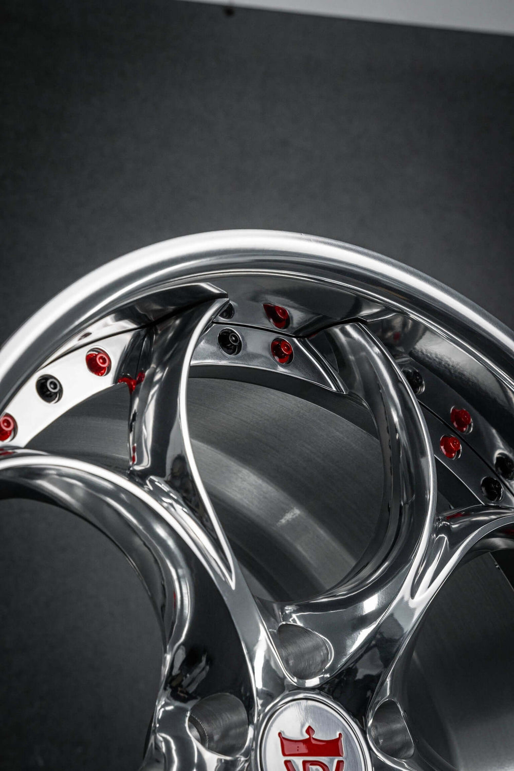 Custom RVRN RV-DS016 deep dish wheels on Corvette C7 Grand Sport - rear view.
