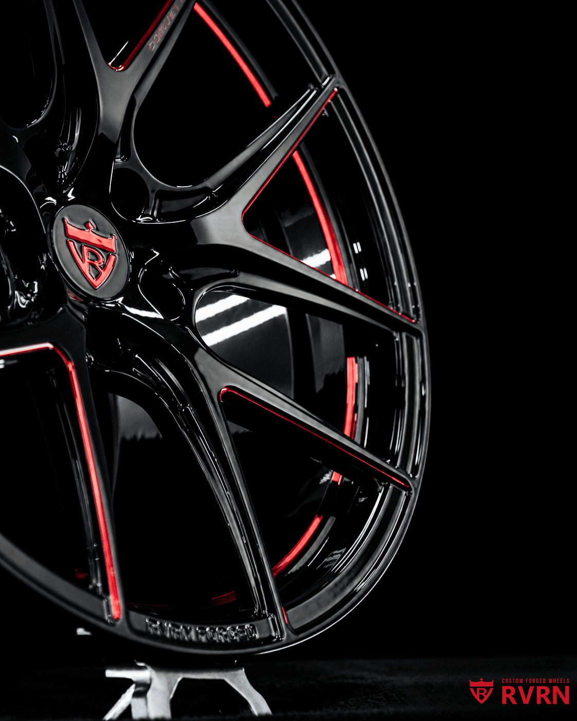2019 Corvette C7 Grand Sport Black & Red Wheels: RV-MC61