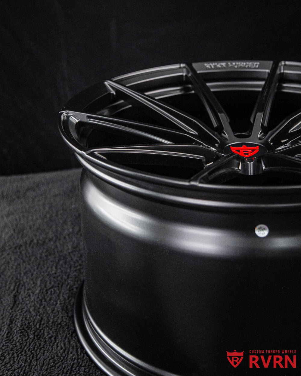 Custom C7 wheels front fitment 19x10 +35MM MJ02 forged wheels stain black finish design your own wheels