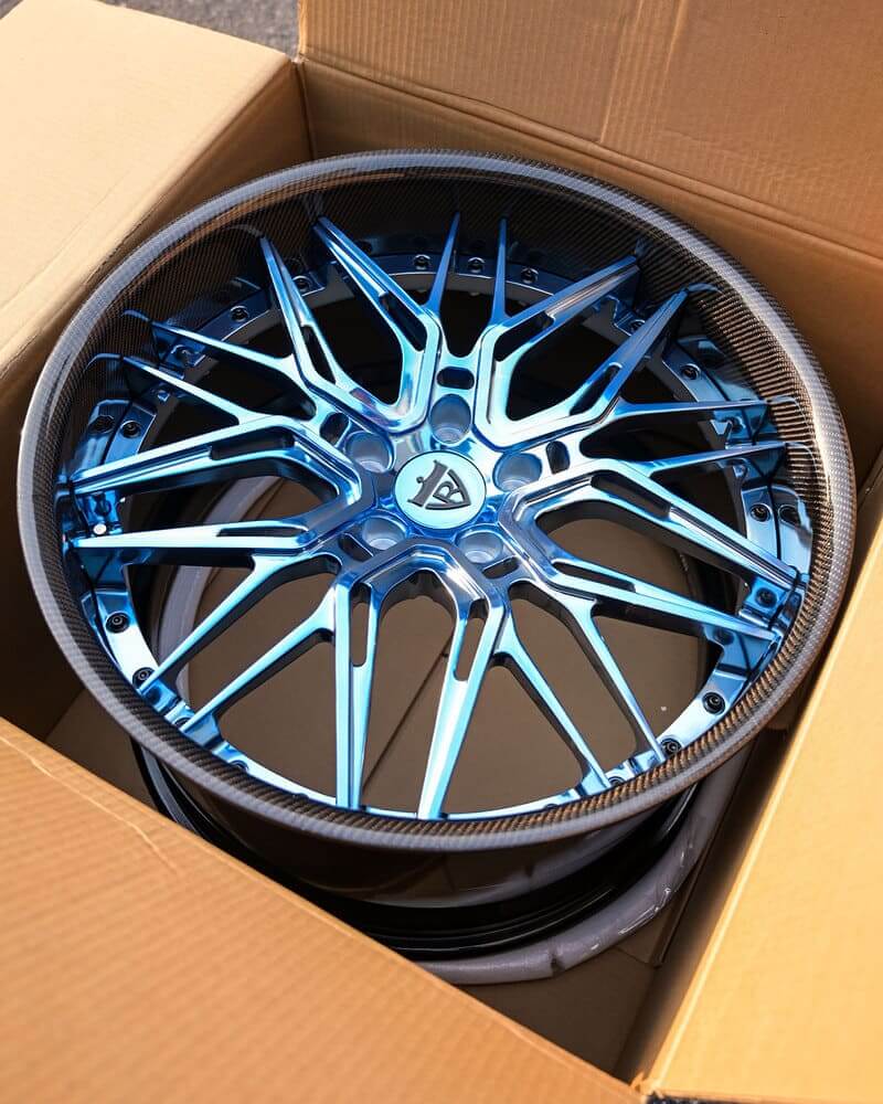Corvette ZR1 trackside with custom forged RVRN rims