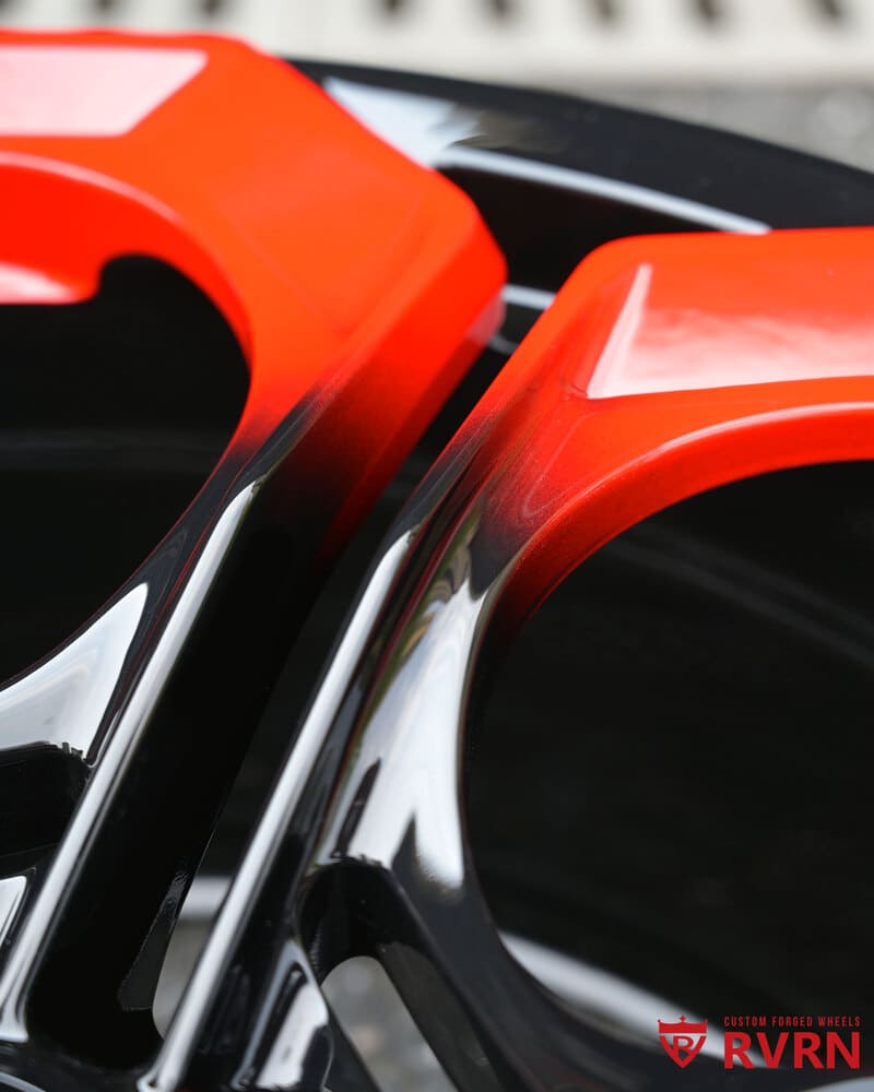 	Interior barrel view of 20" custom forged Audi RS5 wheel