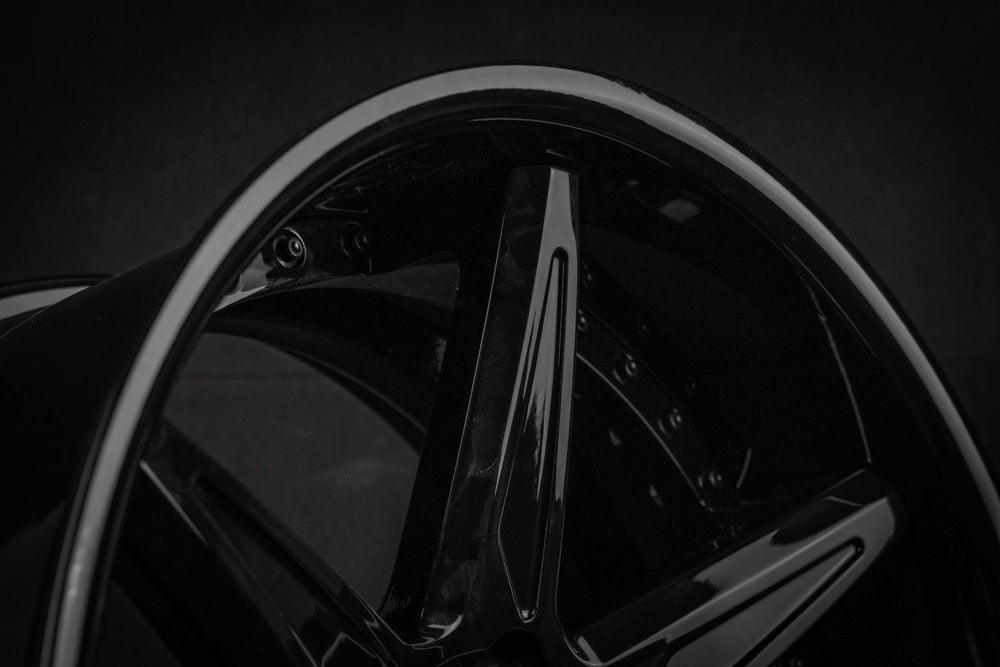 2019 Dodge Charger hellcat custom wheels-deep concave black rims-RVRN RV-DC19 2-piece wheels 