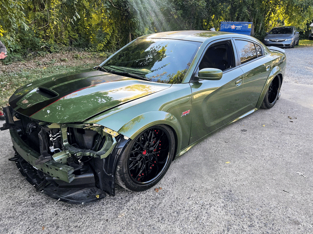 custom black dodge charger wheels with 20x11 setup, build a set of deep dish and black rims for your charger scat pack widebody
