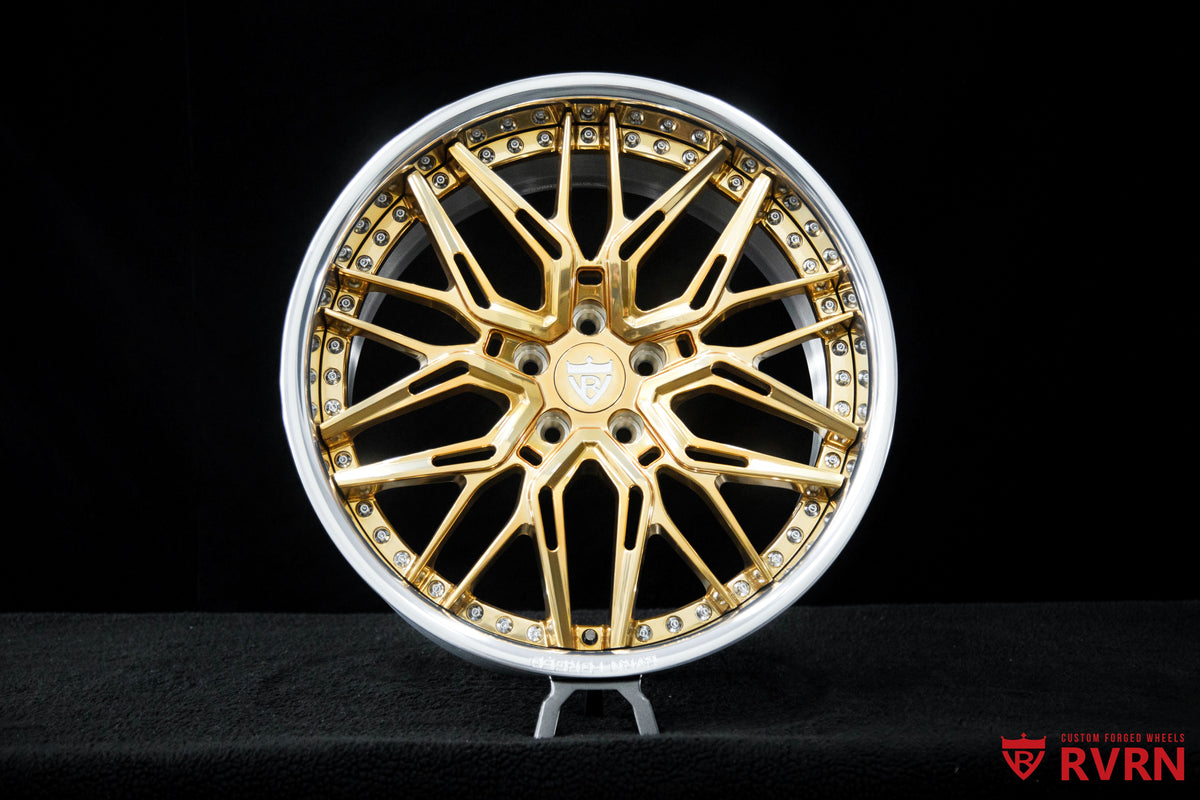 2020 Infiniti Q60 Red Sport Polished Aluminum & Polished Frozen Gold Wheels: RV-T081