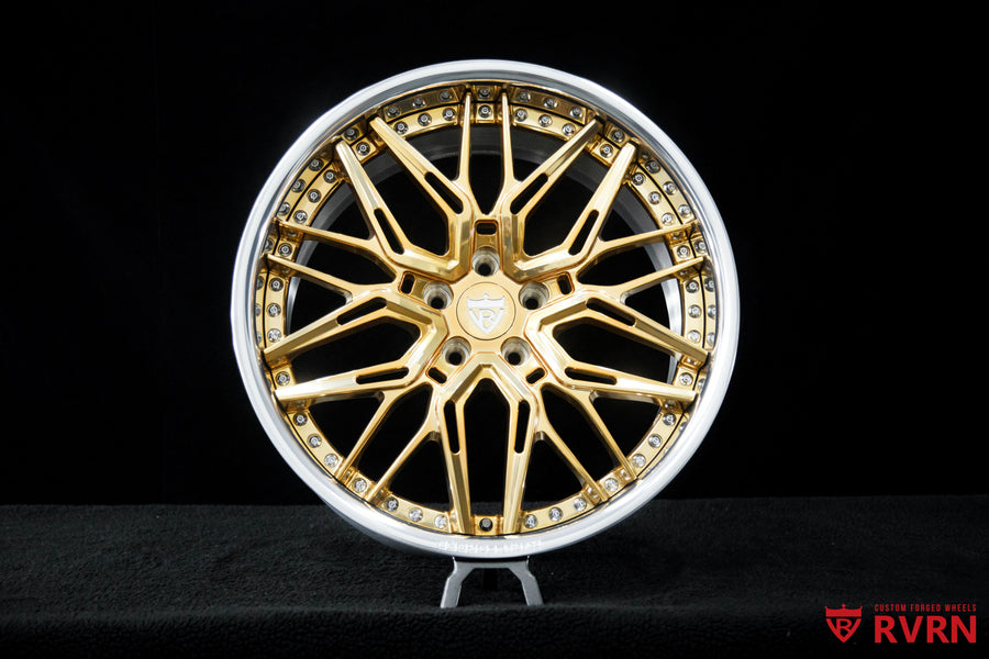 2020 Infiniti Q60 Red Sport Polished Aluminum & Polished Frozen Gold Wheels: RV-T081