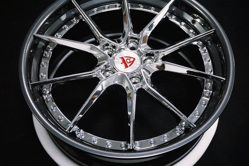 2020 Acura MDX on RVRN RV-DB082 custom forged wheels in chrome grey - 06