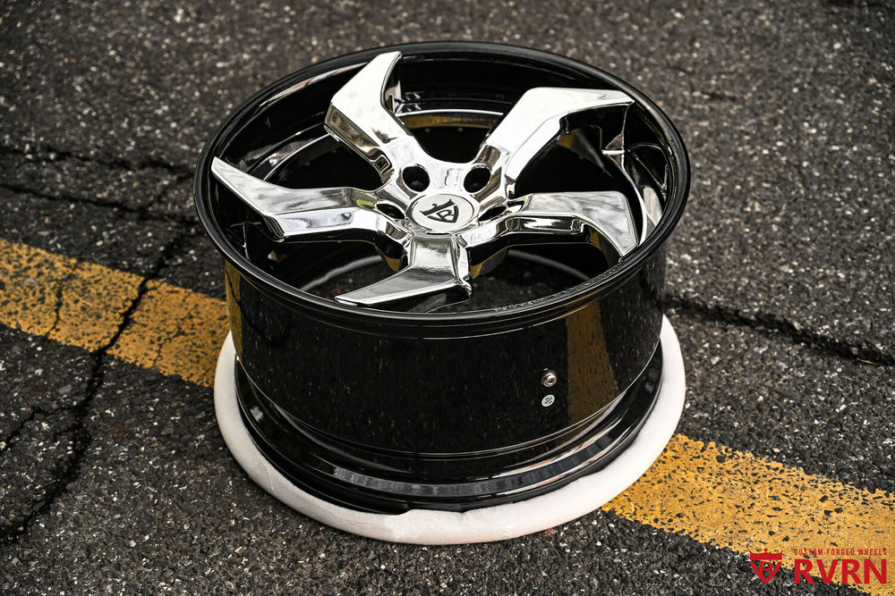 5 Spoke Corvette Wheels front view 20x8.5 custom forged