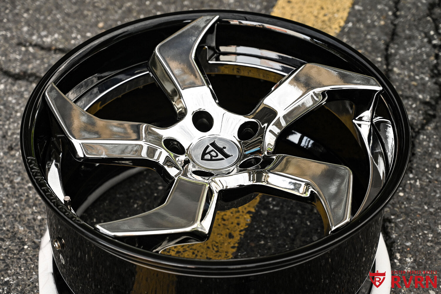 Corvette 5 spoke chrome forged wheel spokes polished finish