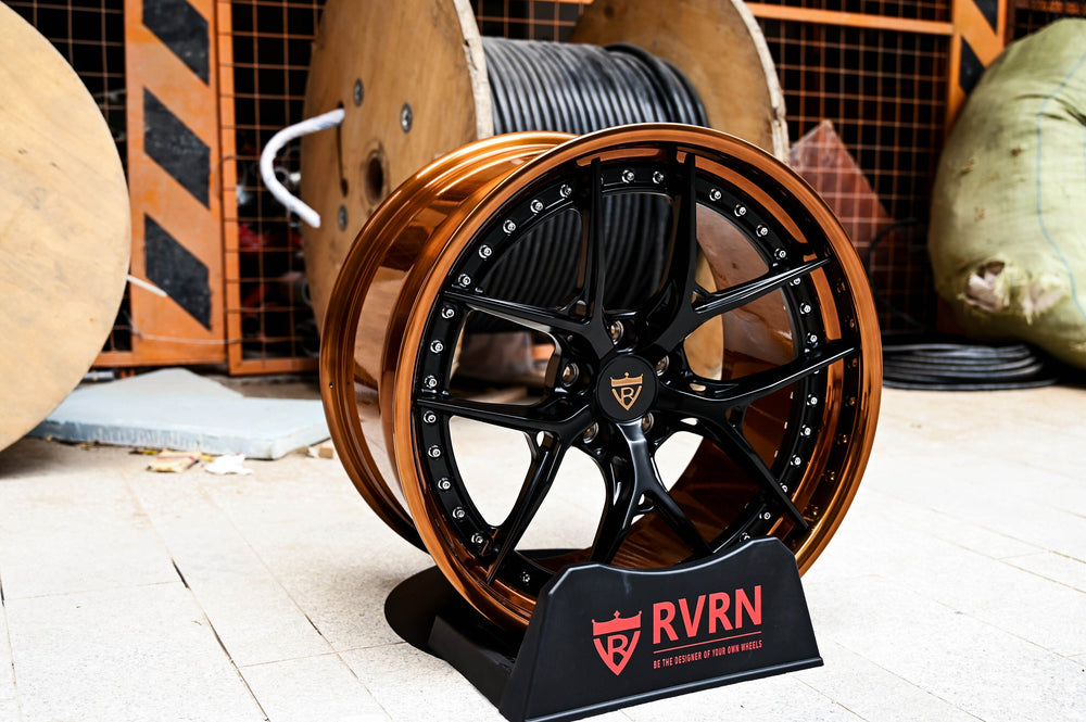 2020 Ford Shelby GT500 on RVRN RV-DR08D forged wheels in Dark Bronze Barrel with Satin Black Spoke (photo 06)