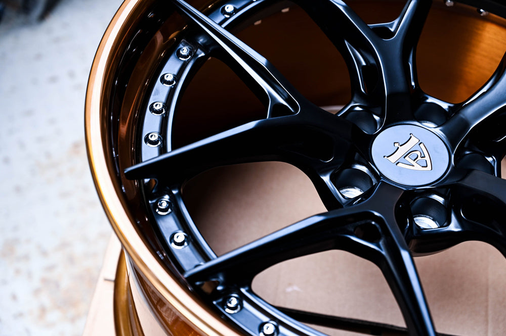2020 Ford Shelby GT500 on RVRN RV-DR08D forged wheels in Dark Bronze Barrel with Satin Black Spoke (photo 07)